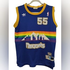 Nuggets 1991-1992 Dikembe Mutombo #55 Adidas NBA Jersey Throwback Size Med